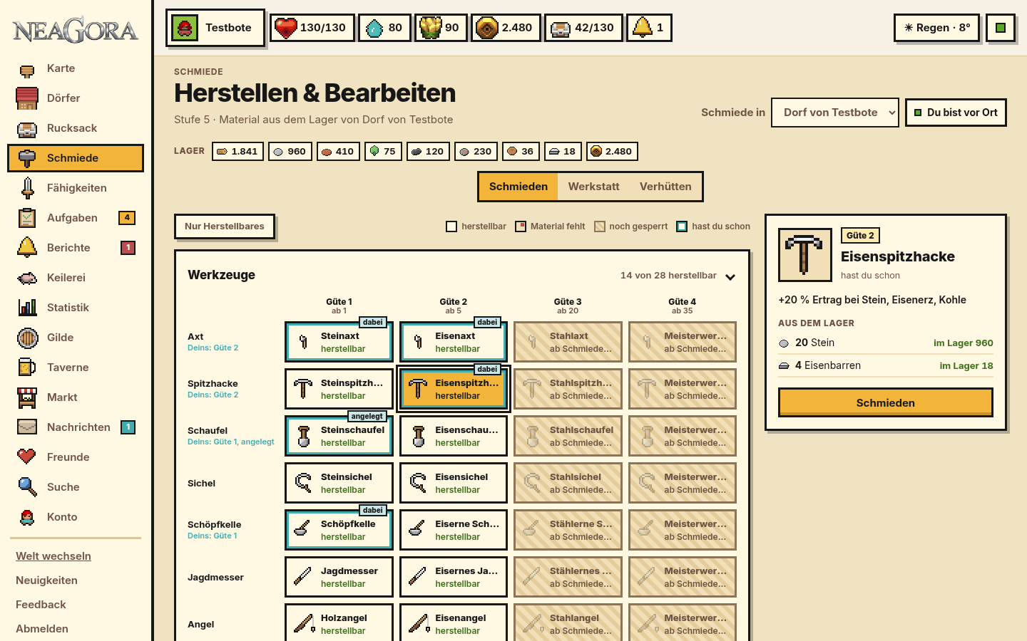Rechner Holz Neagora · Willkommen